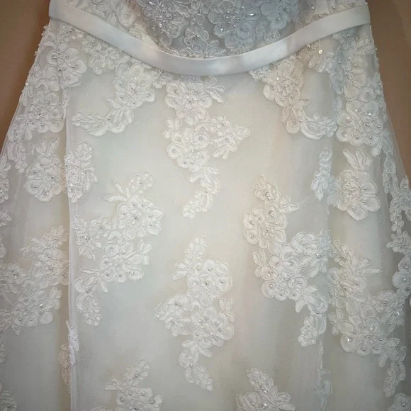 Galina Strapless Bridal or Quinceañera Gown- Midi Length - Picture 5 of 12